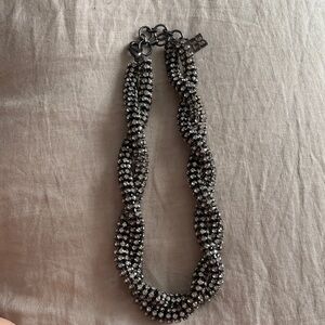 Elegant Silver Beaded Necklace